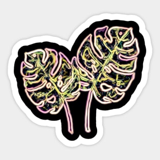 Leaves Neon Sticker